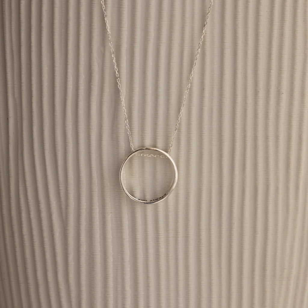 Inner Circle Necklace Silver 18K Gold Plated
