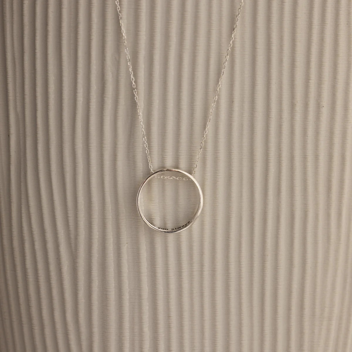 Inner Circle Necklace Silver 18K Gold Plated