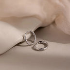 Kaia Diamond Huggies Silver 18K Gold Plated