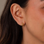 Celestial Sun Huggies Silver 18K Gold Plated