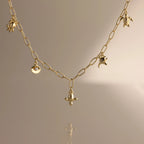 Seaside Charm Necklace Silver 18K Gold Plated