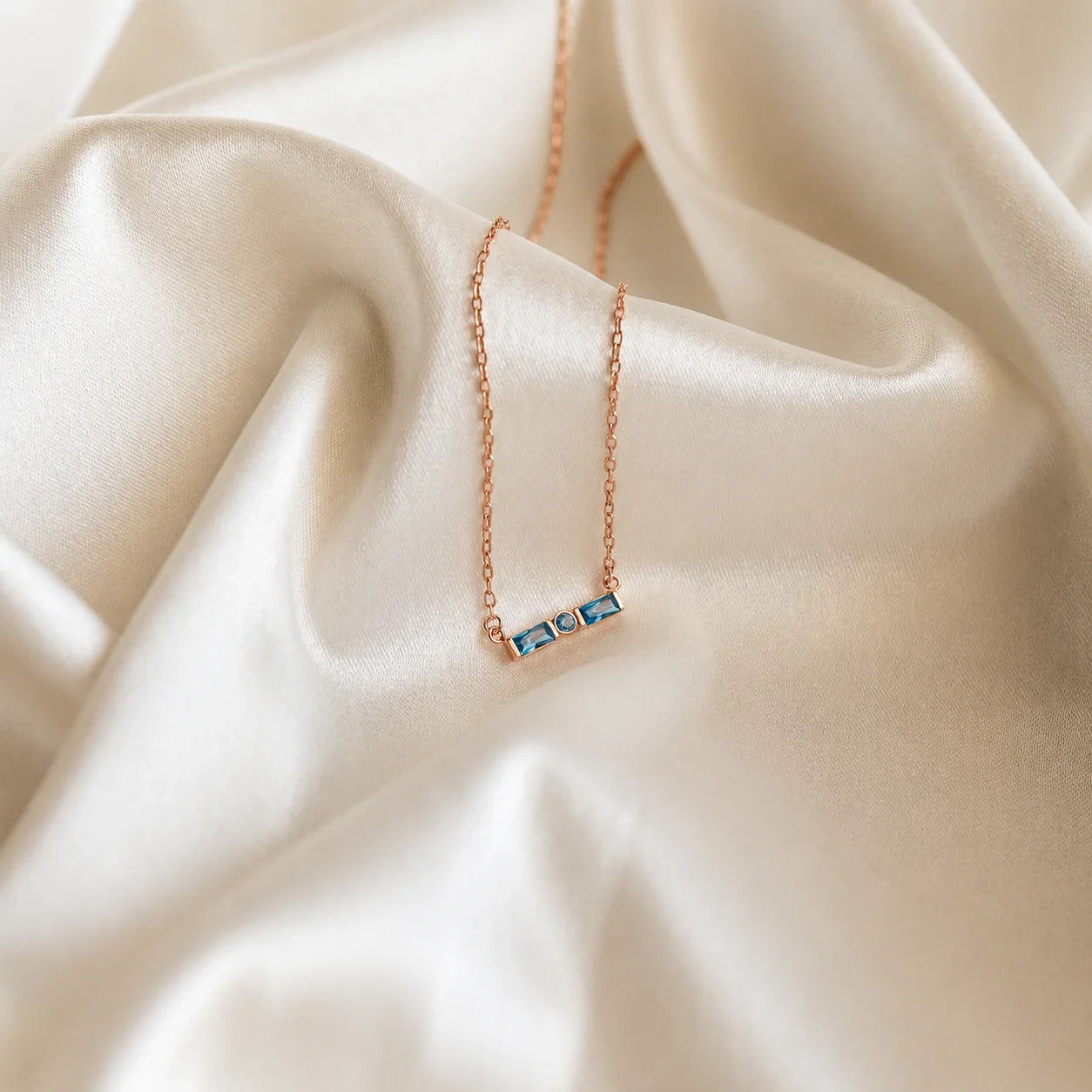 Initial Morse Code Birthstone Necklace