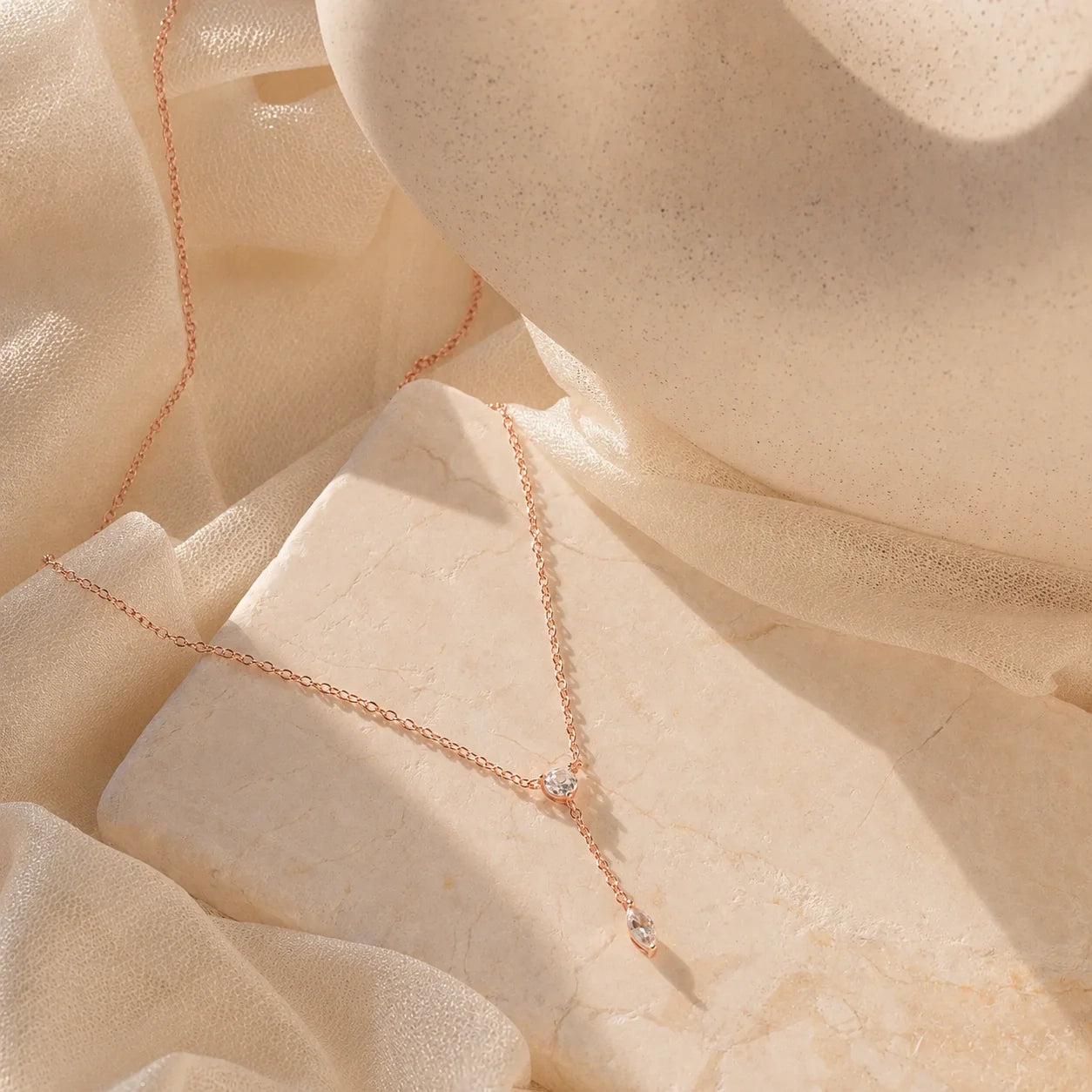 Diamond Lariat Necklace
