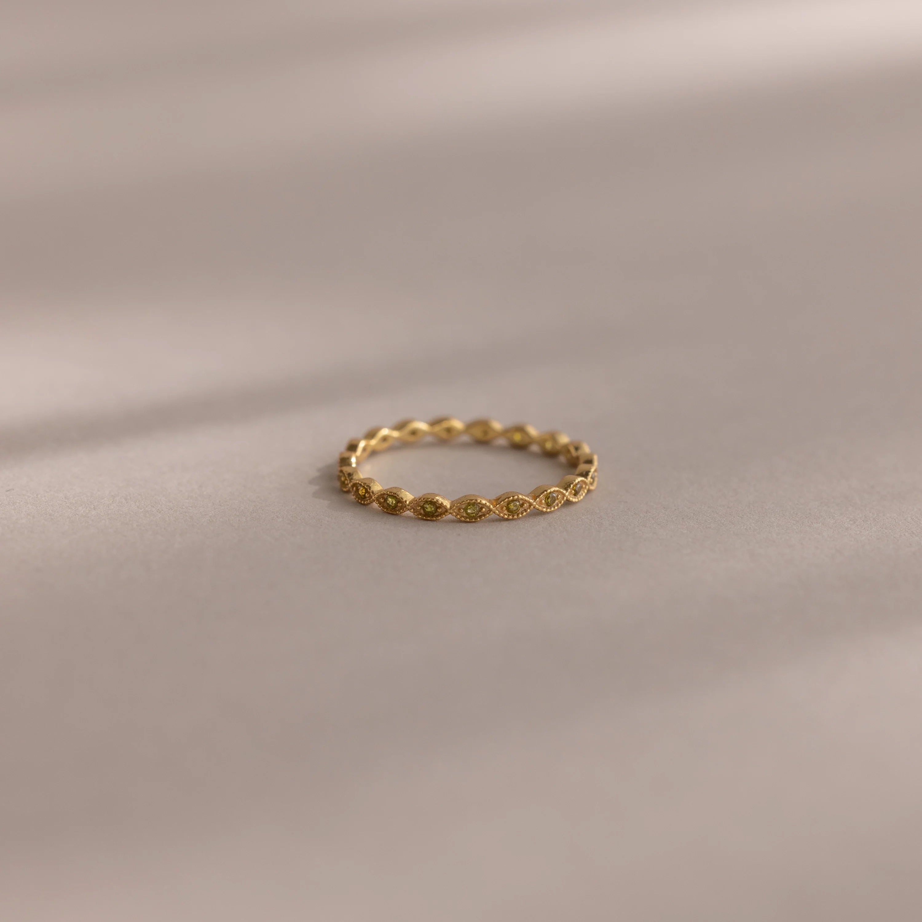 Dainty Marquise Birthstone Ring Silver 18K Gold Plated