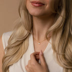 Tabitha Opal Drop Necklace Silver 18K Gold Plated
