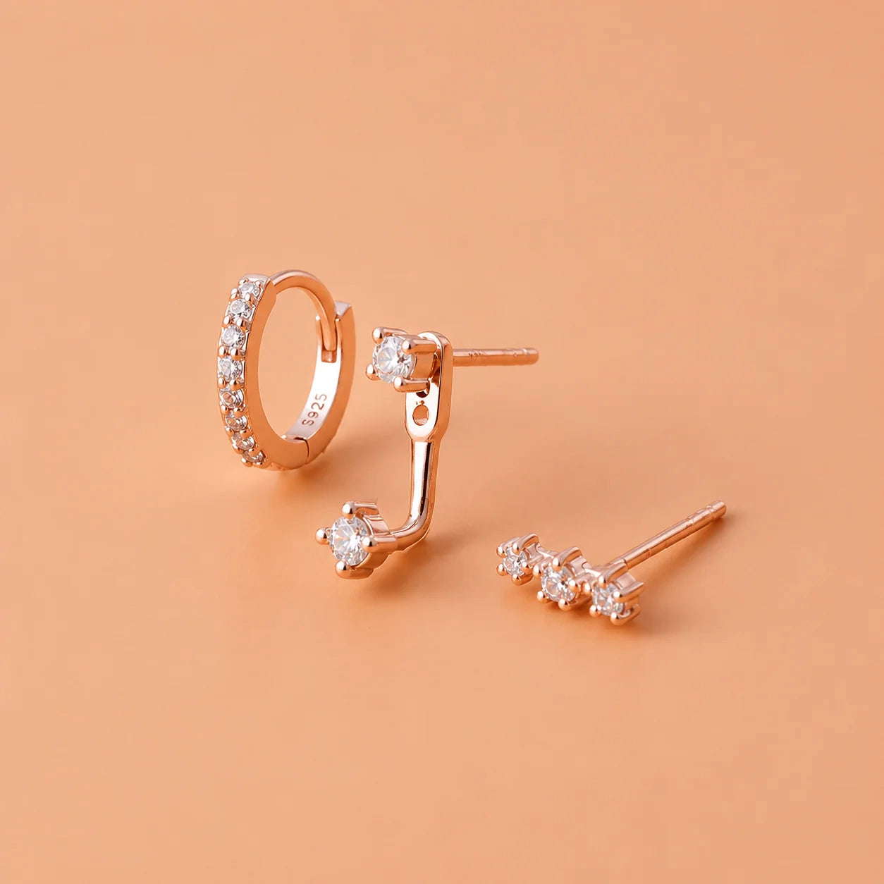Diamond Earrings Set