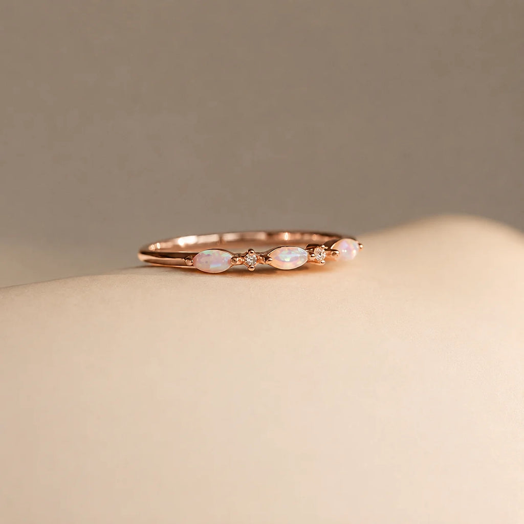 Alessia Trio Opal Ring