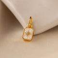 North Star Topaz Charm Silver 18K Gold Plated