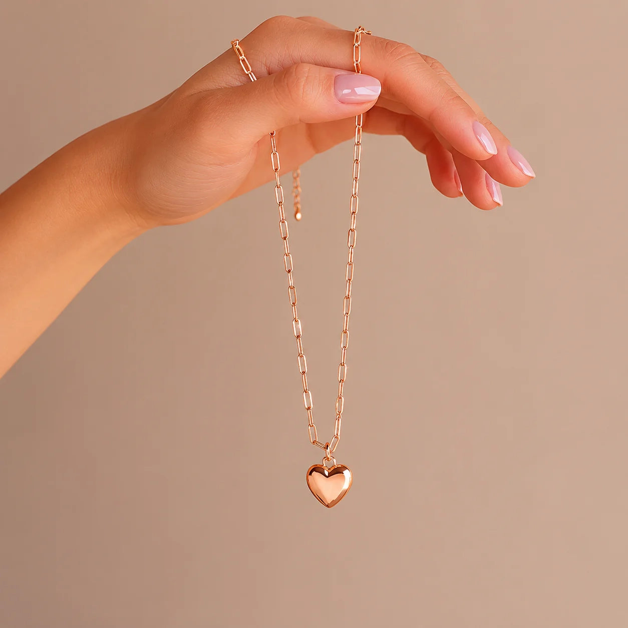 Taylor Heart Paperclip Necklace