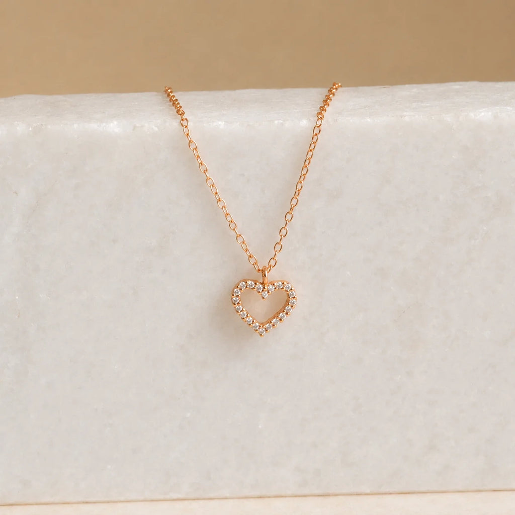 Forever Pave Heart Necklace