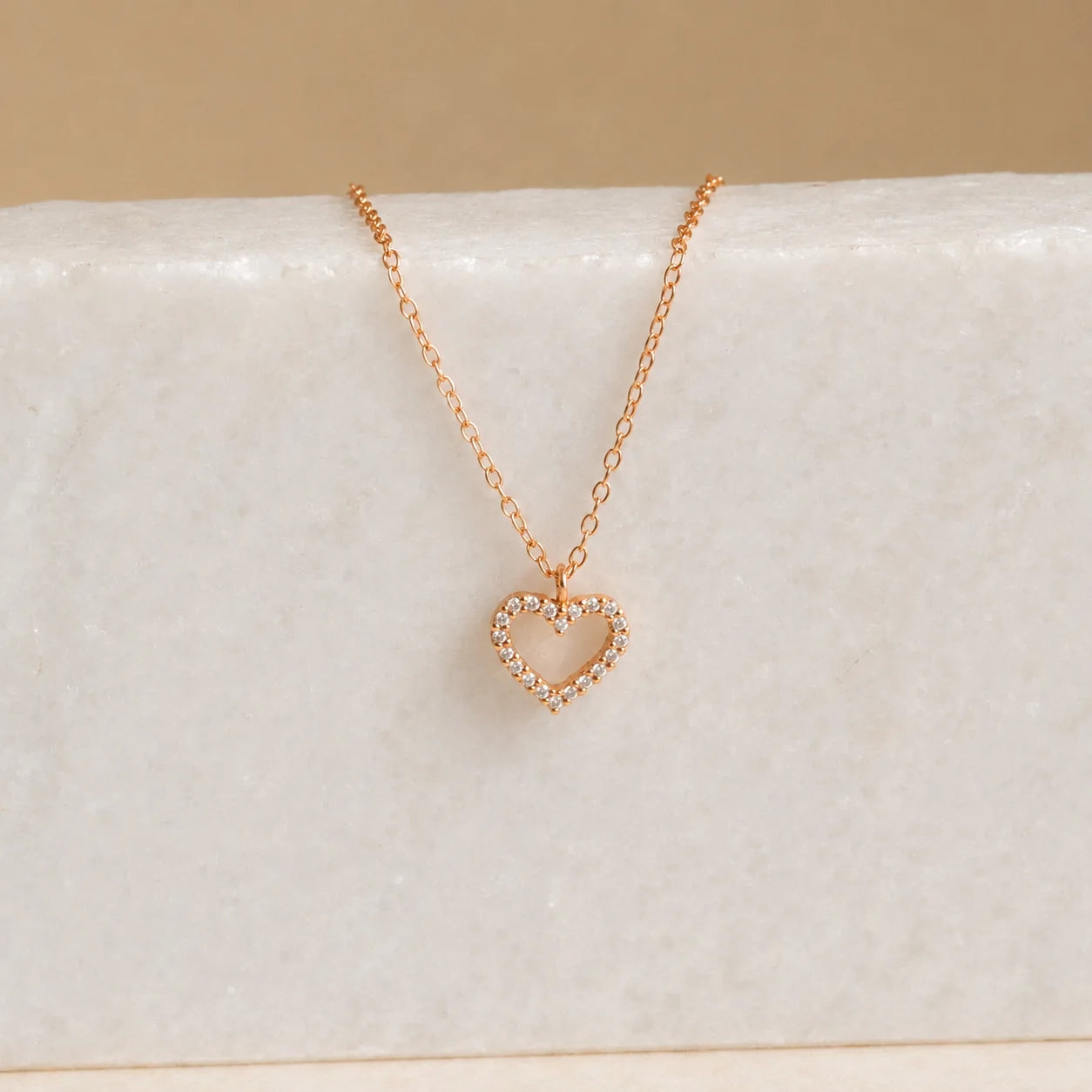 Forever Pave Heart Necklace