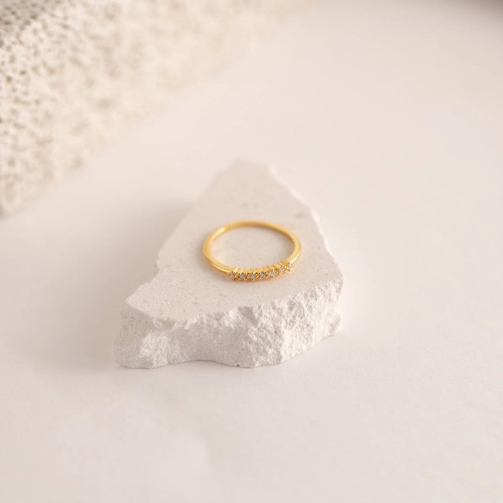 Elegant CZ Diamond Stackable Ring