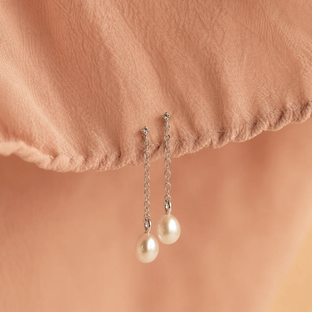 Isha Pink Pearl Earrings