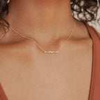 Dainty Mama Necklace Silver 18K Gold Plated