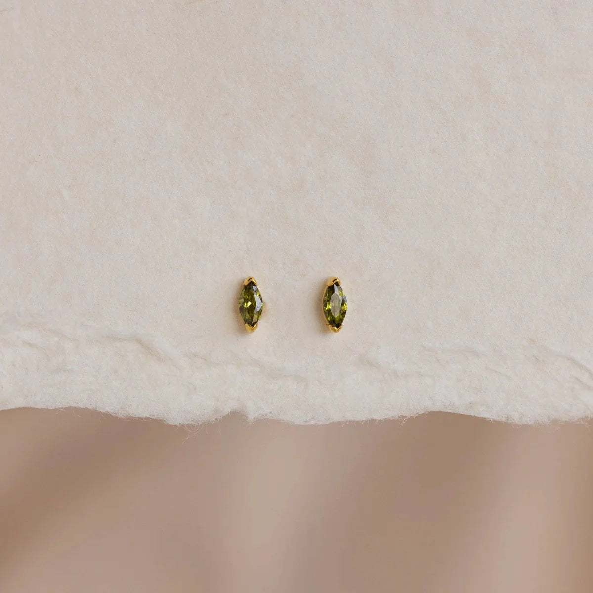 Marquise Glow Birthstone Studs
