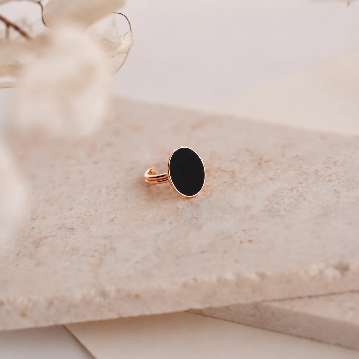 Black Onyx Signet Ring