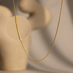 Alice Thin Snake Chain Silver 18K Gold Plated