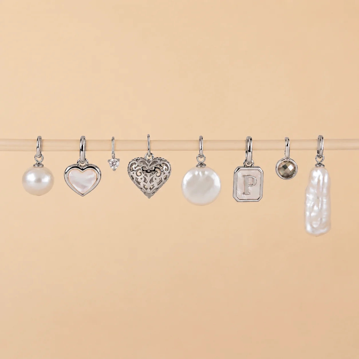 Round Pearl Charm