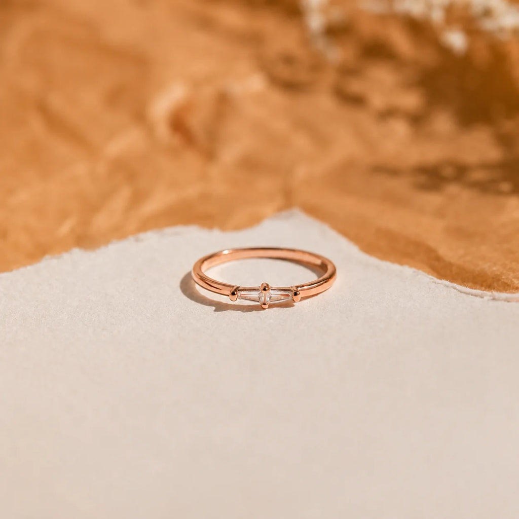 Eleanor Baguette Diamond Ring