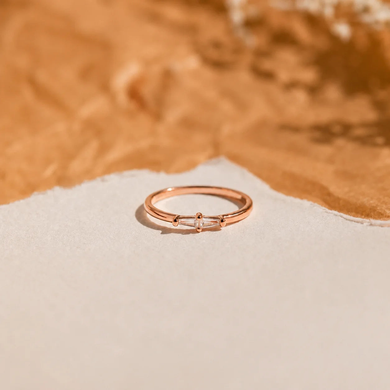 Eleanor Baguette Diamond Ring