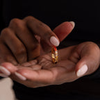 Marquise Ombre Ring Silver 18K Gold Plated