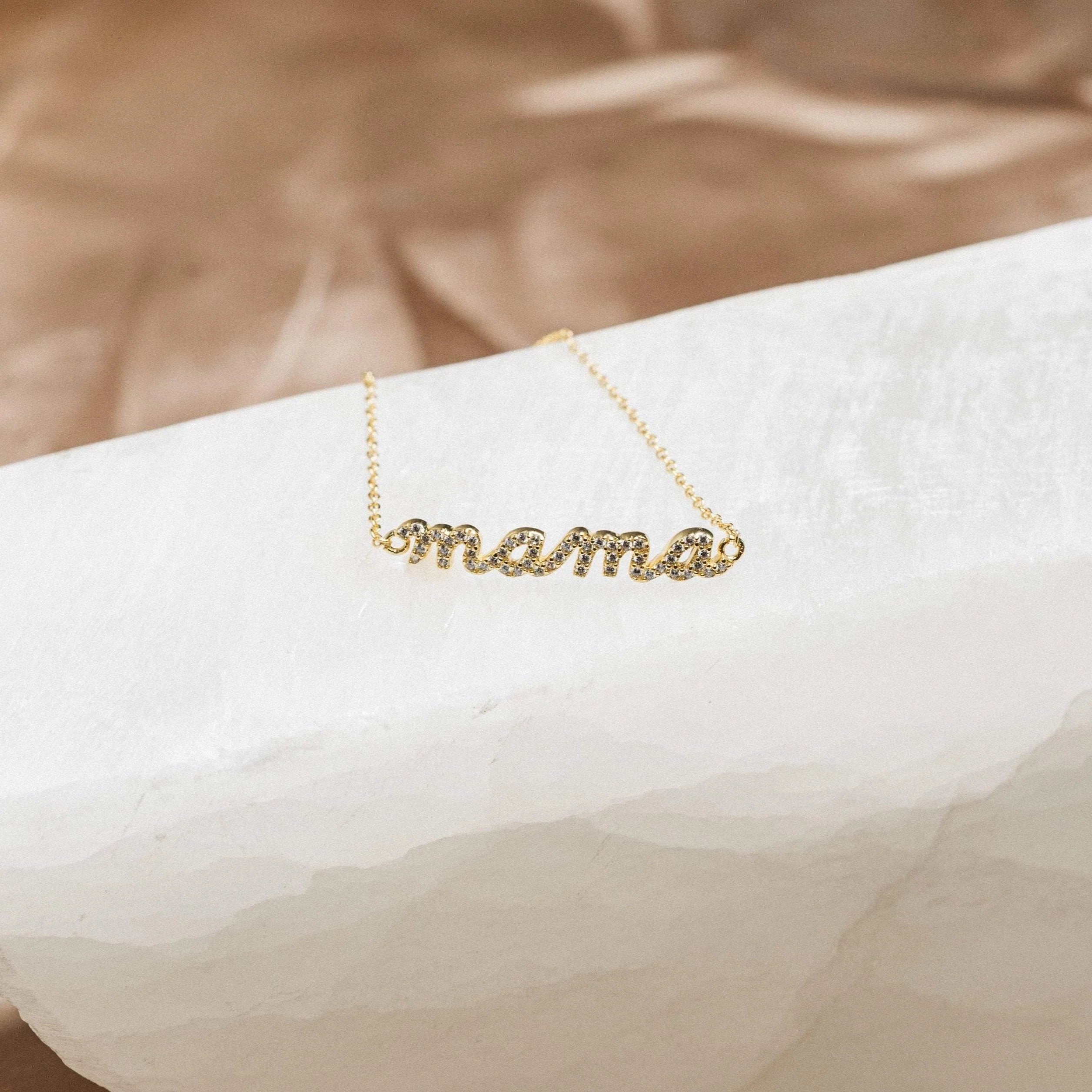 Mama Script Bracelet