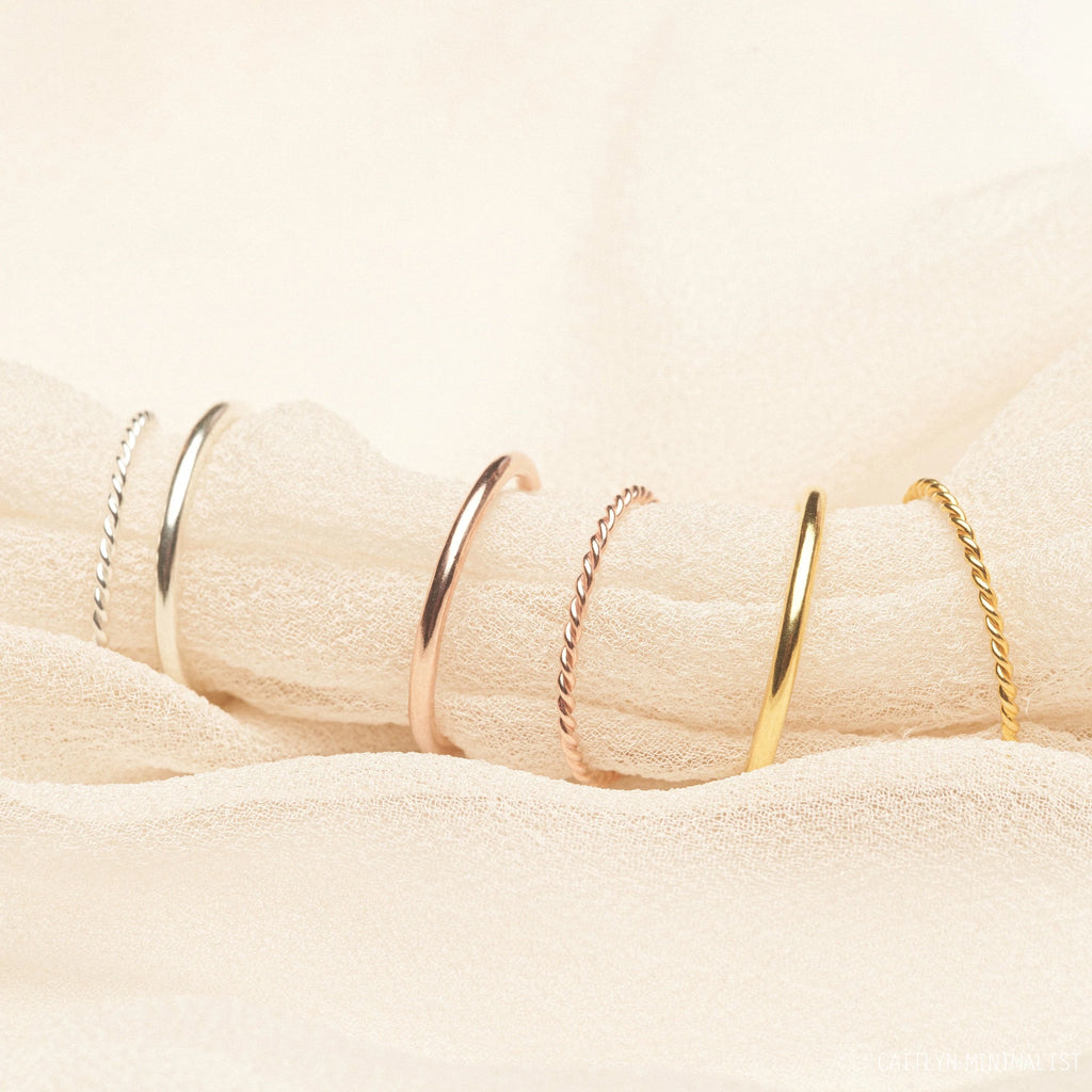 Minimalist Stacking Ring Set