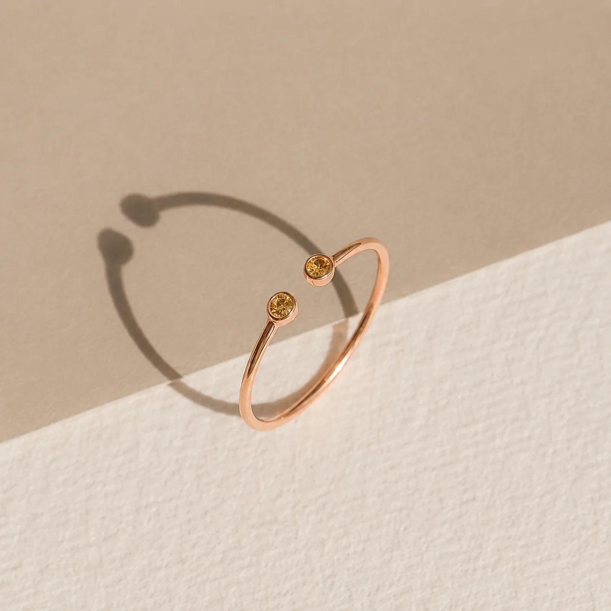 Tiny Dual Birthstone Ring
