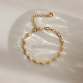 Eternity Pearl Bracelet Silver 18K Gold Plated