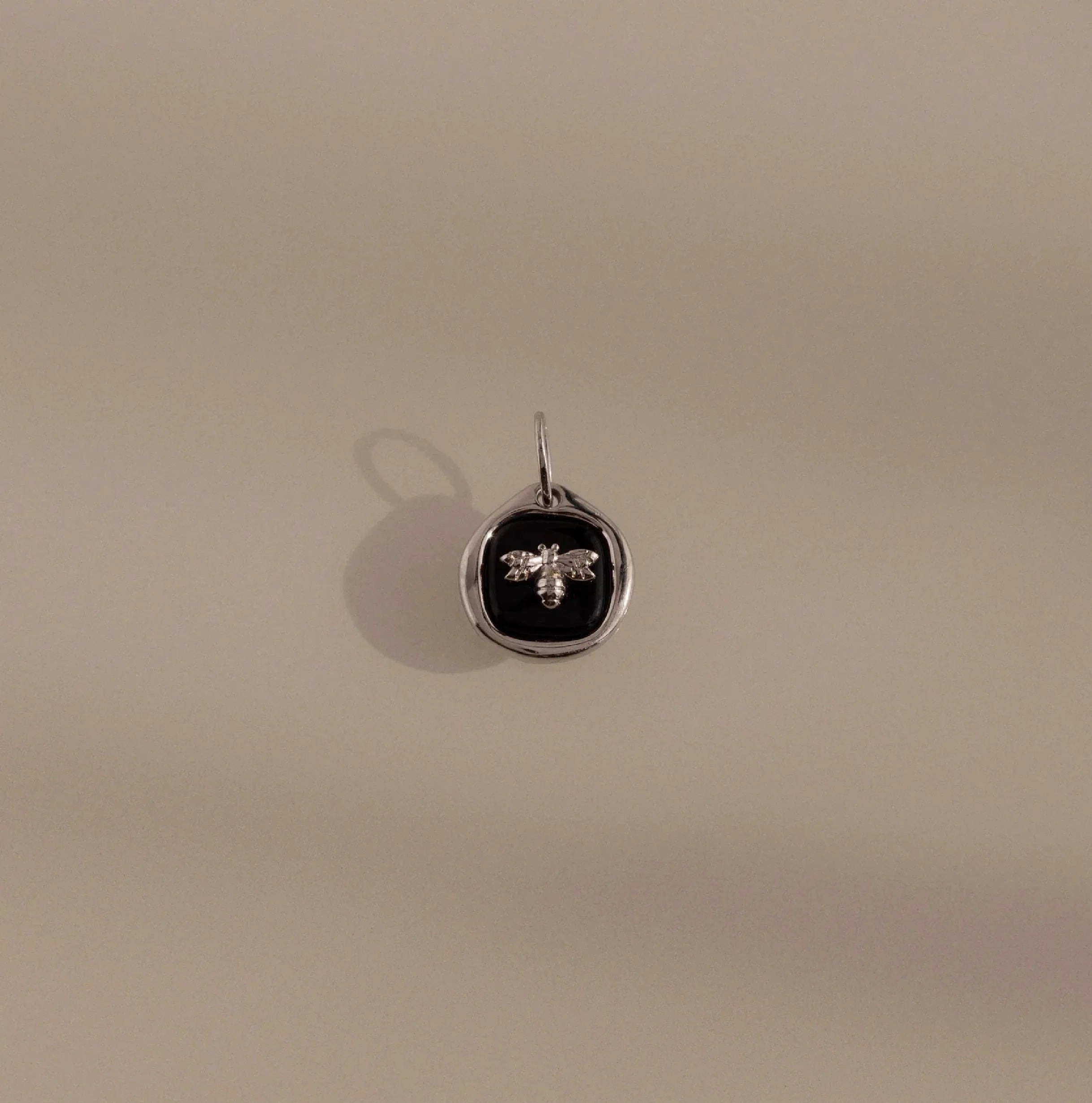 Honeybee Onyx Charm