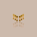 Peridot Raindrop Studs Silver 18K Gold Plated
