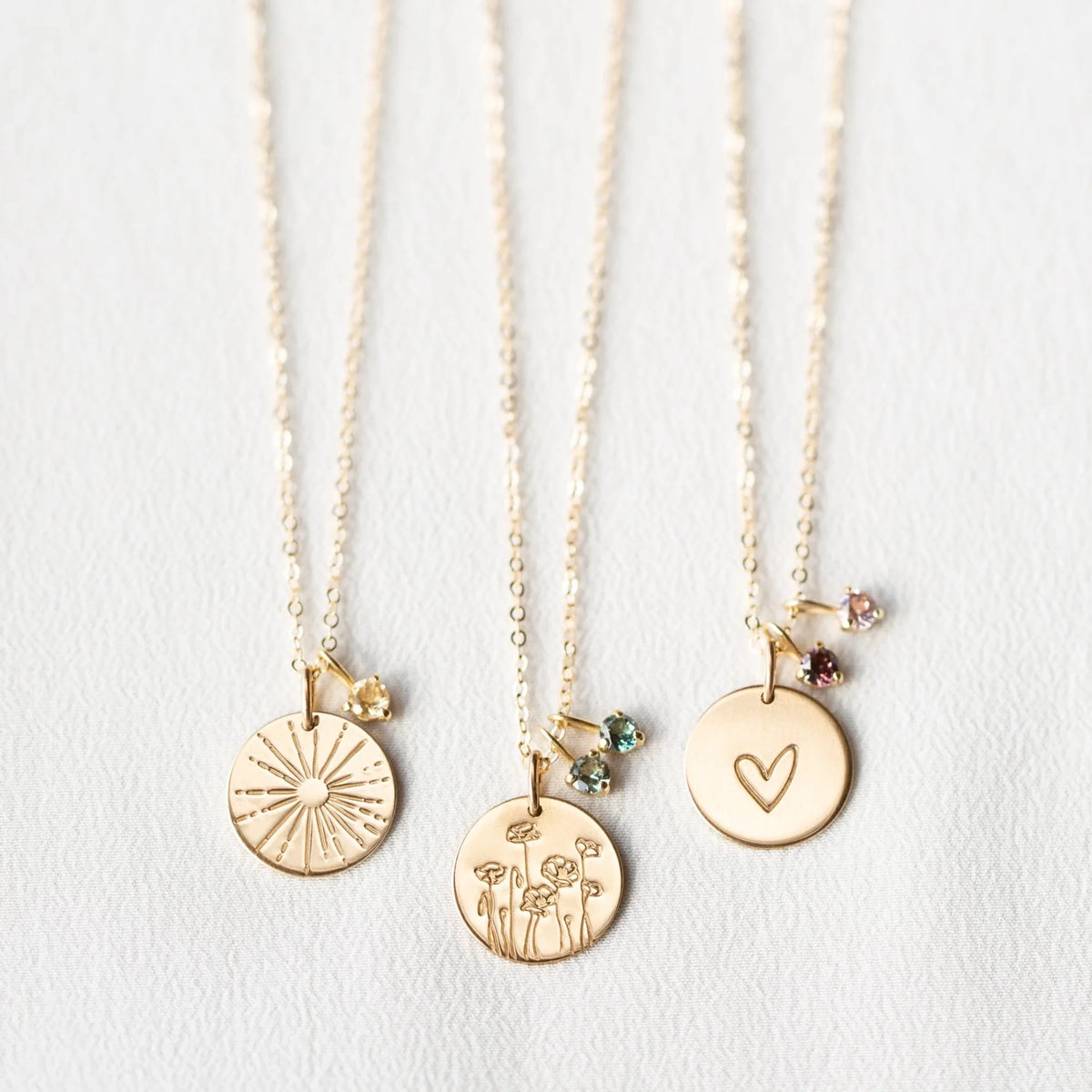 Flora Birthstone Necklace