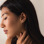 Twisted Snake Studs Silver 18K Gold Plated