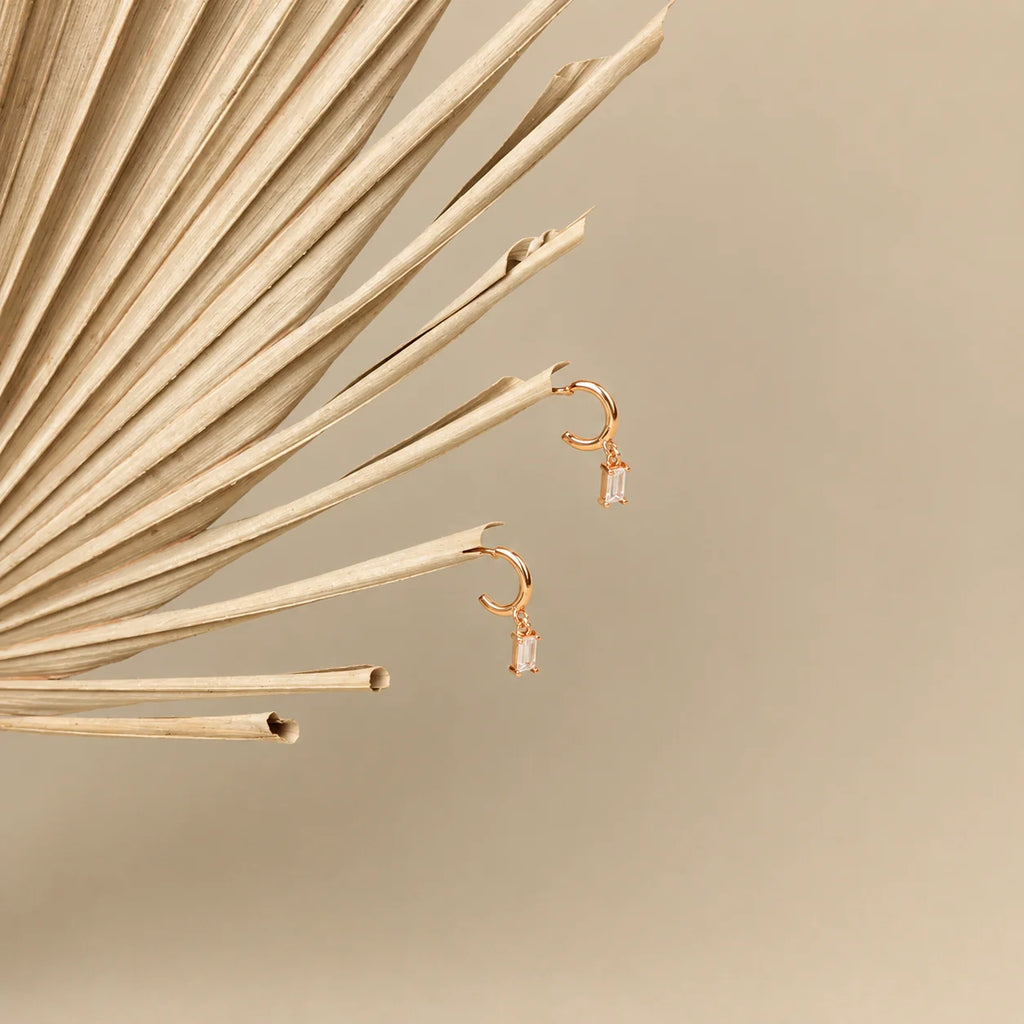 Baguette Glamour Hoops