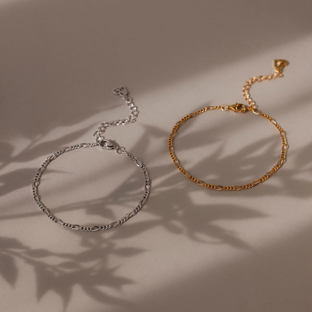 Essential Bracelet Chains Silver 18K Gold Plated