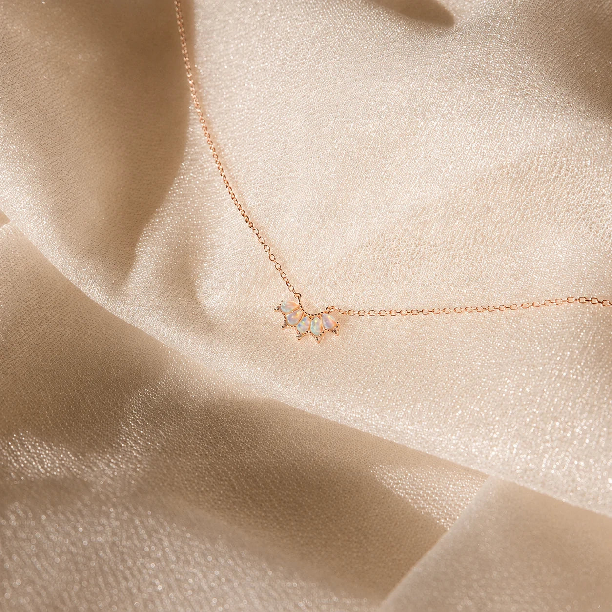 Personalized Marquise Birthstone Necklace