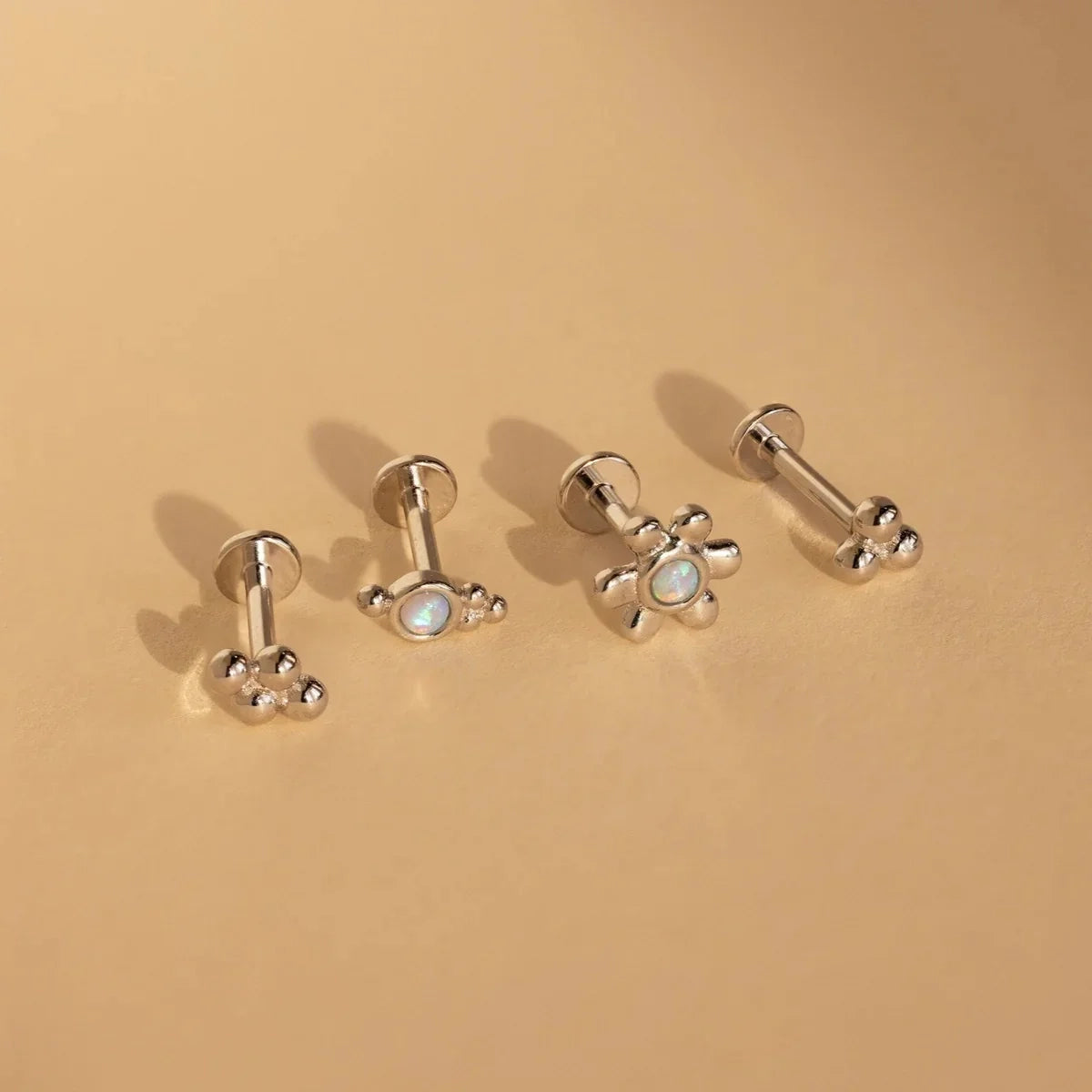 Luminous Opal Starburst Studs