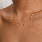 Mama Script Necklace Silver 18K Gold Plated