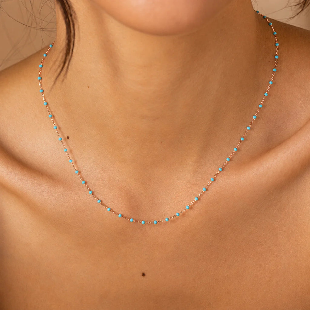 Turquoise Station Necklace