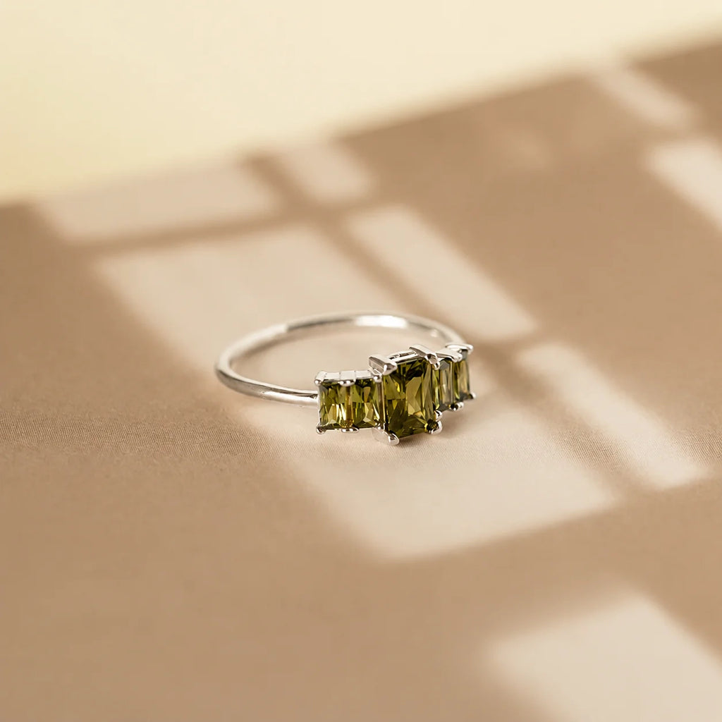 Vintage Charm: Art Deco Birthstone Ring