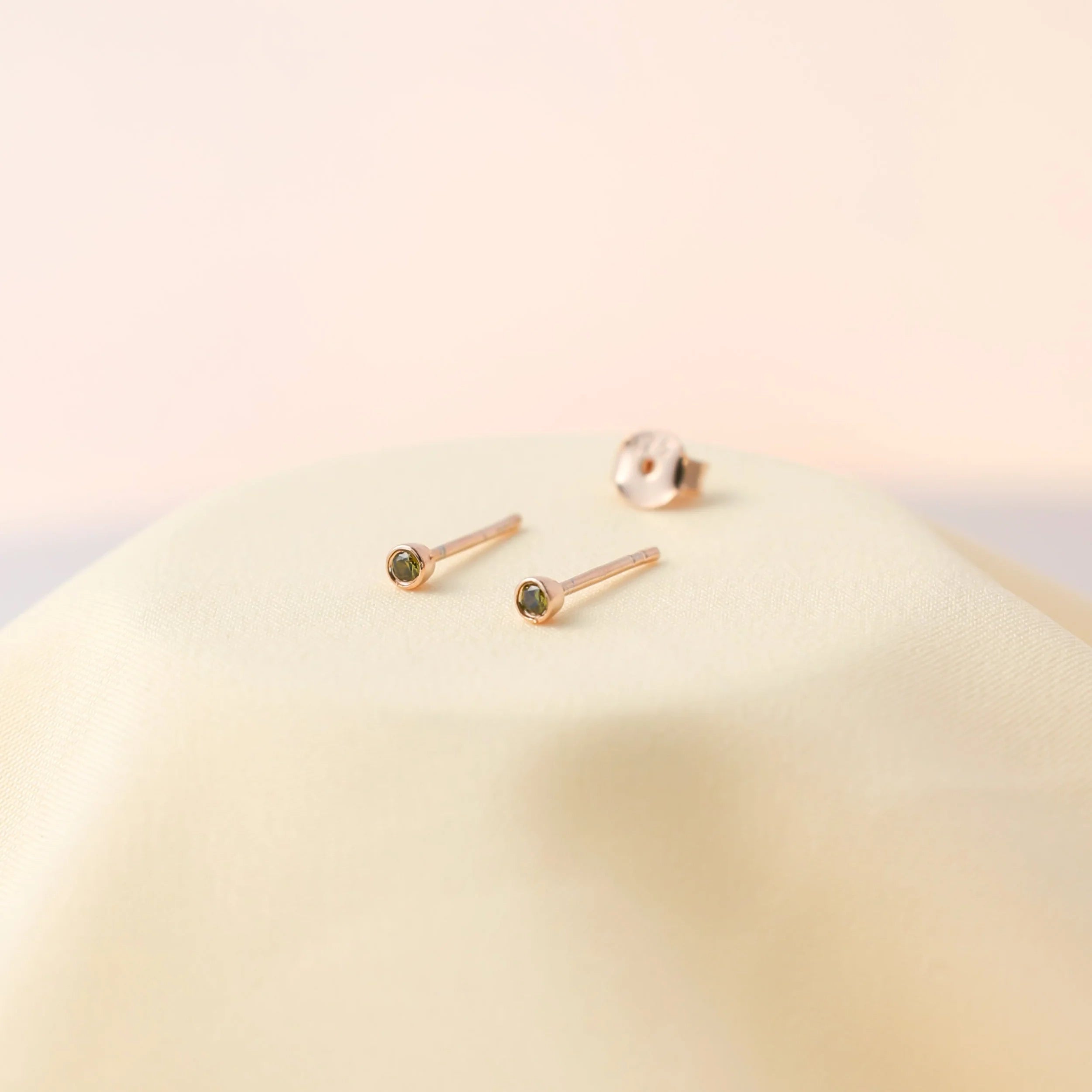 Personalized Birthstone Stud Earrings