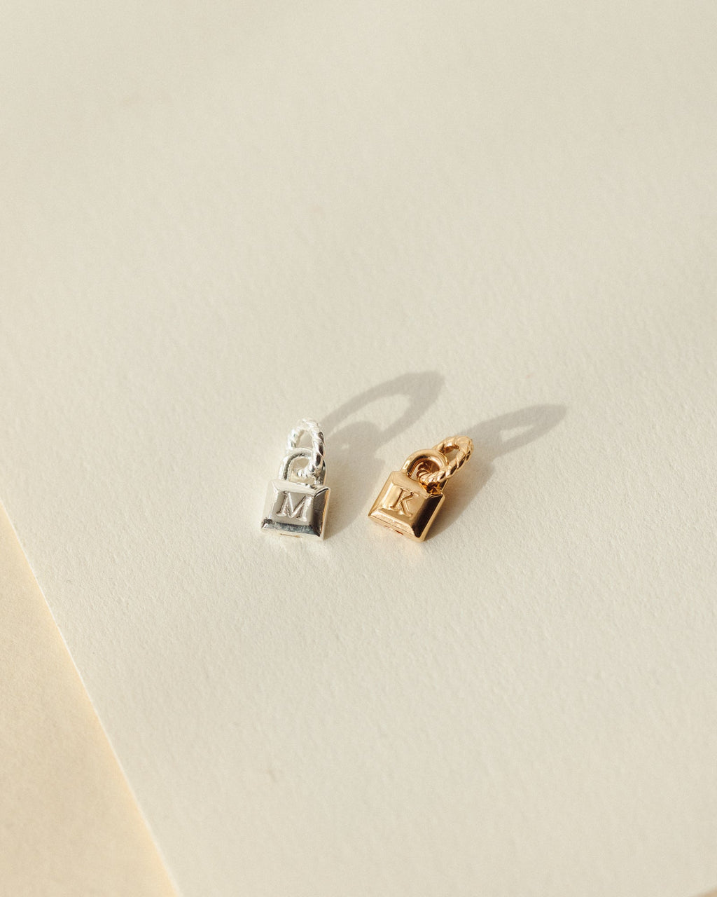 Initial Padlock Charm