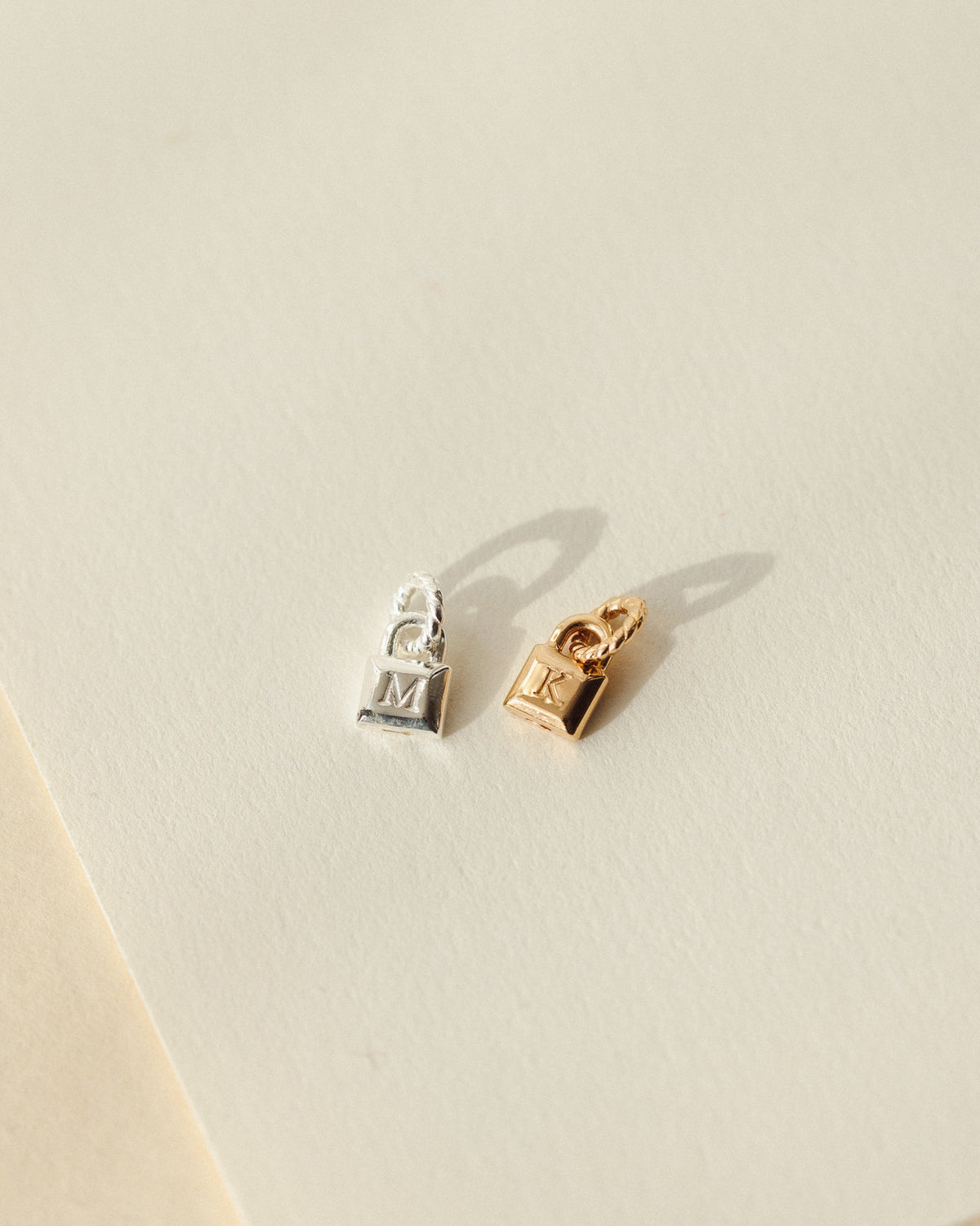 Initial Padlock Charm
