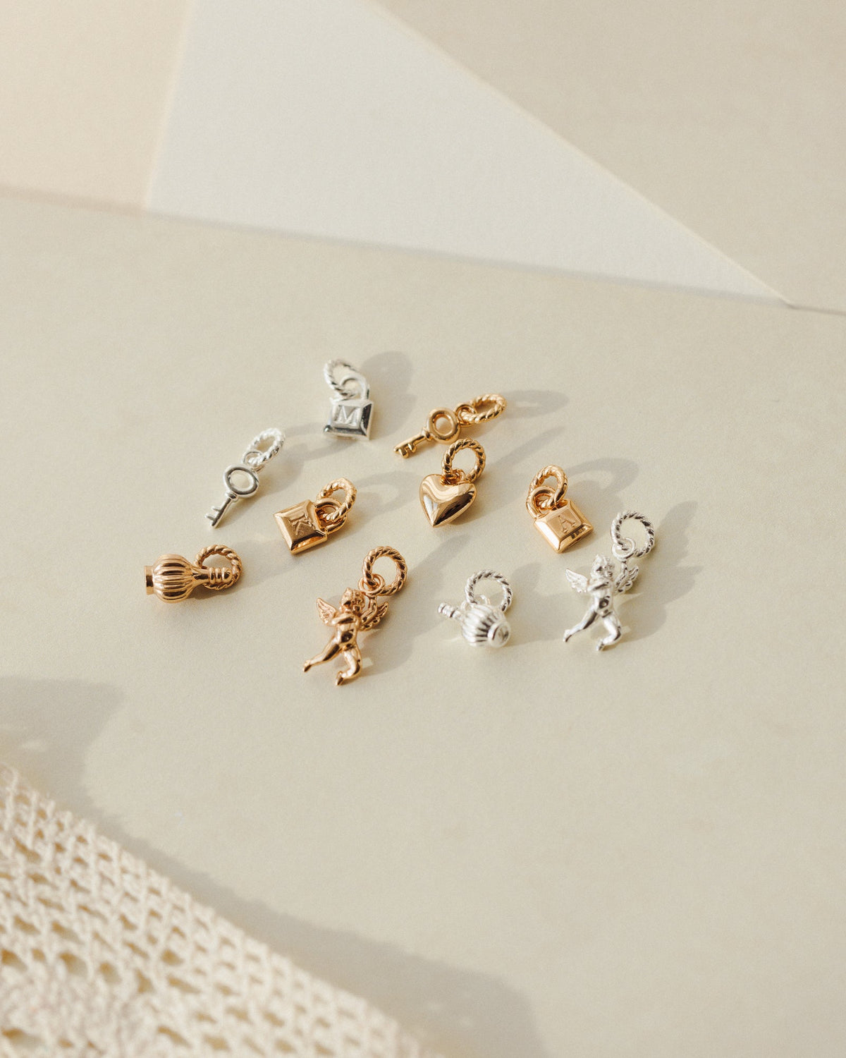 Initial Padlock Charm