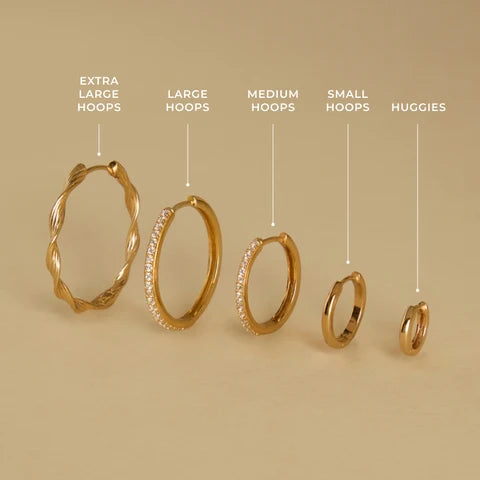 Earrings size guide